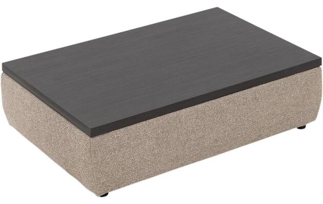 Goossens hocker lago bruin stof - 8252194-{merk}-lago-hocker-stof-02